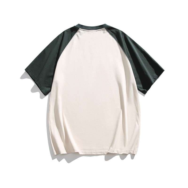 アメカジ レトロアメリカンプリント ラグランTシャツ