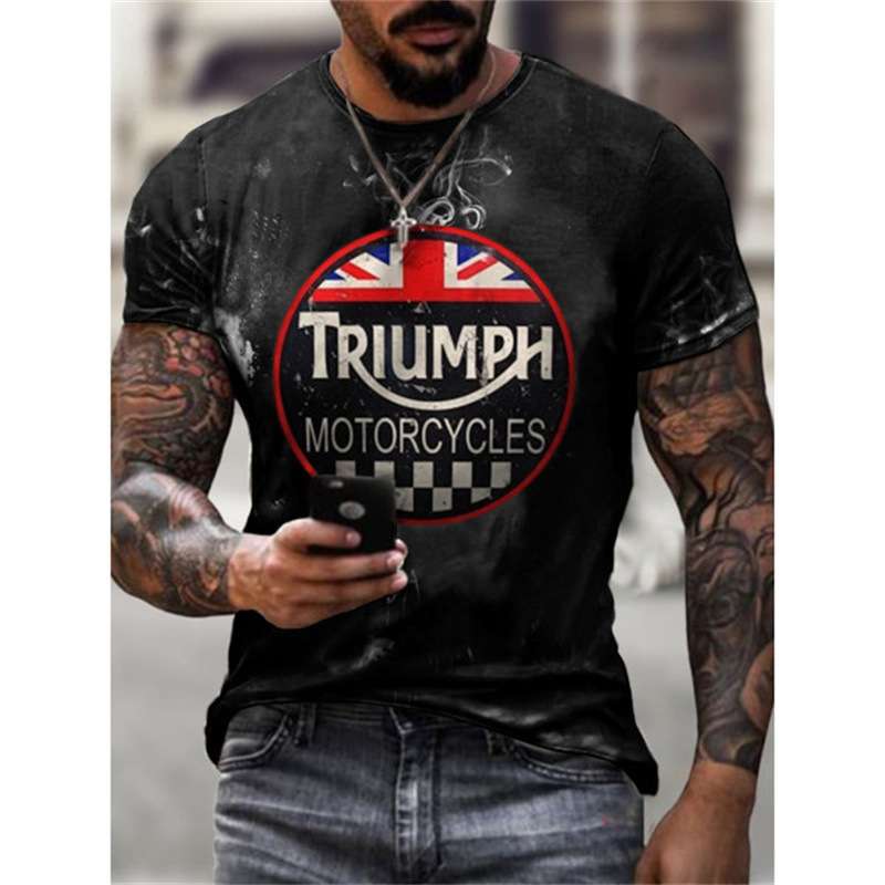 アメカジ ワイルドプリントヴィンテージ風Tシャツ