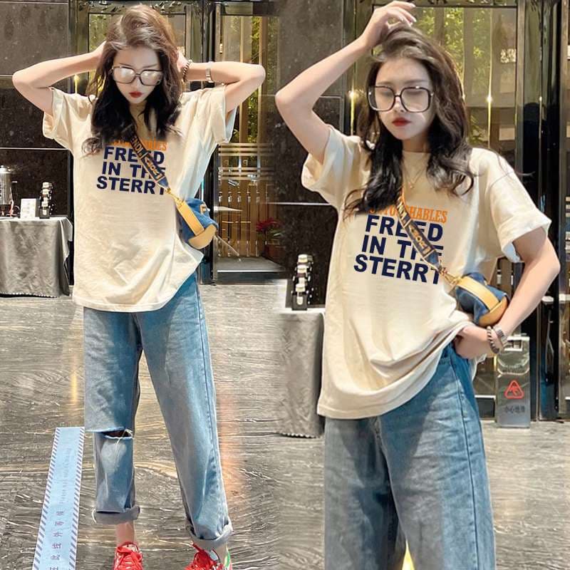 アメカジ レトロスポーツプリント オーバーサイズTシャツ