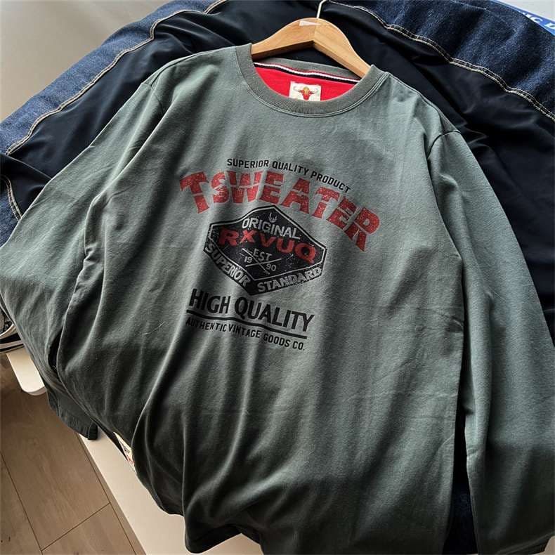 アメカジ レトロカレッジプリント半袖Tシャツ