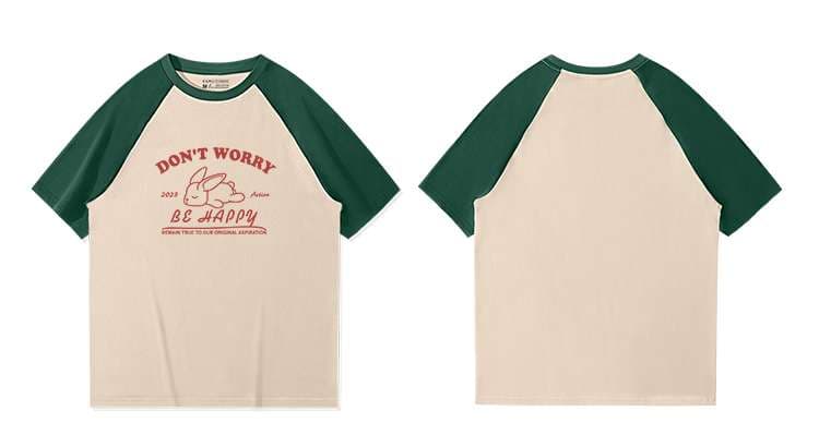 アメカジ どんとわりーで幸せになろうTシャツ