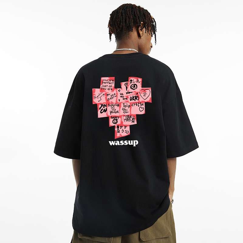 アメカジ ポジティブメッセージ プリント Tシャツ