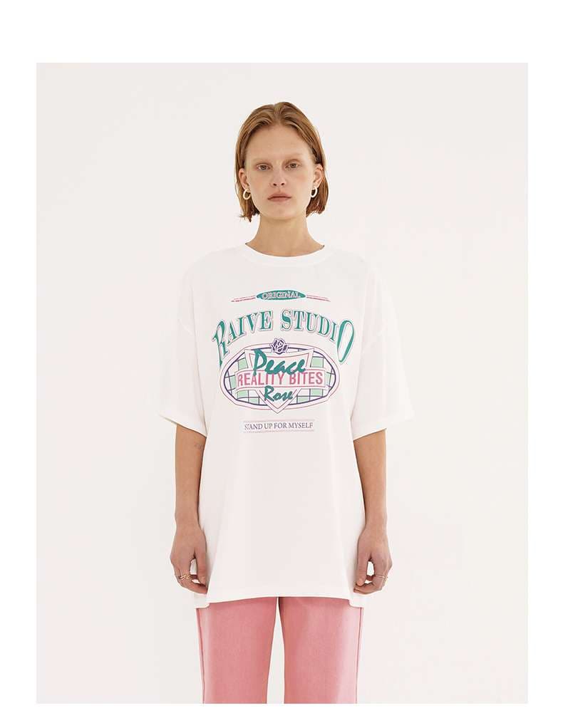 アメカジ レトロ風ストリートグラフィックTシャツ