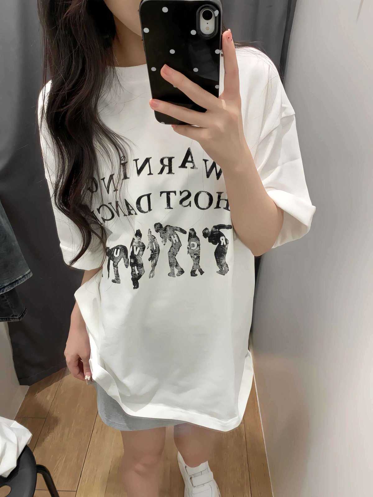 アメカジ ミステリアスな踊り子プリントTシャツ