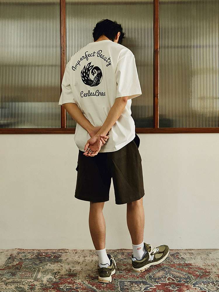 アメカジ 完璧な美を追求するデザイン半袖Tシャツ