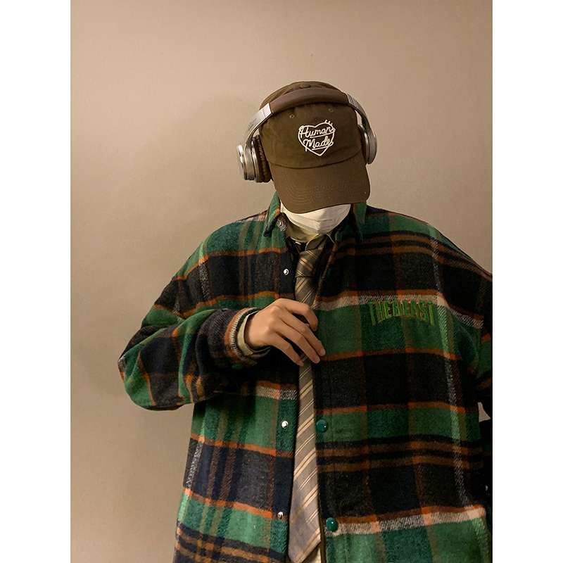 アメカジ ヴィンテージ風チェック柄シャツジャケット