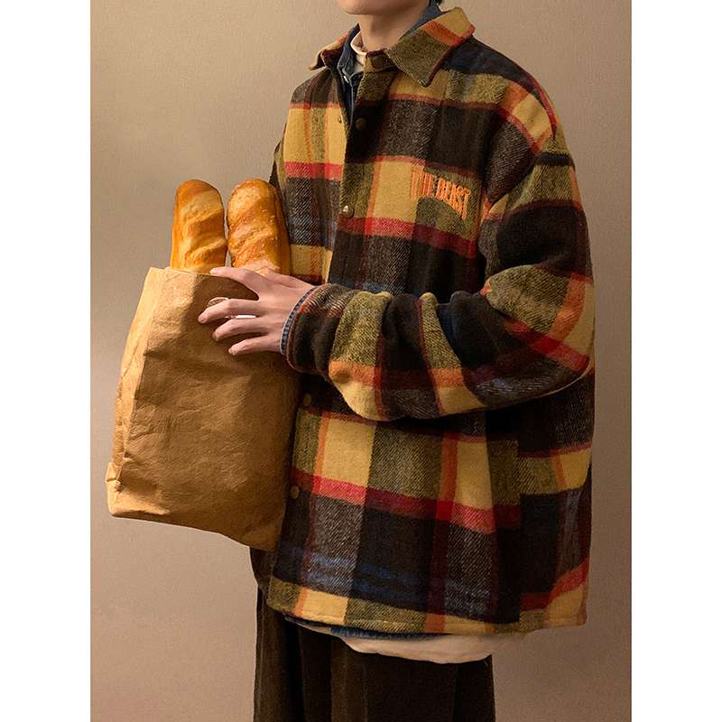 アメカジ ヴィンテージ風チェック柄シャツジャケット