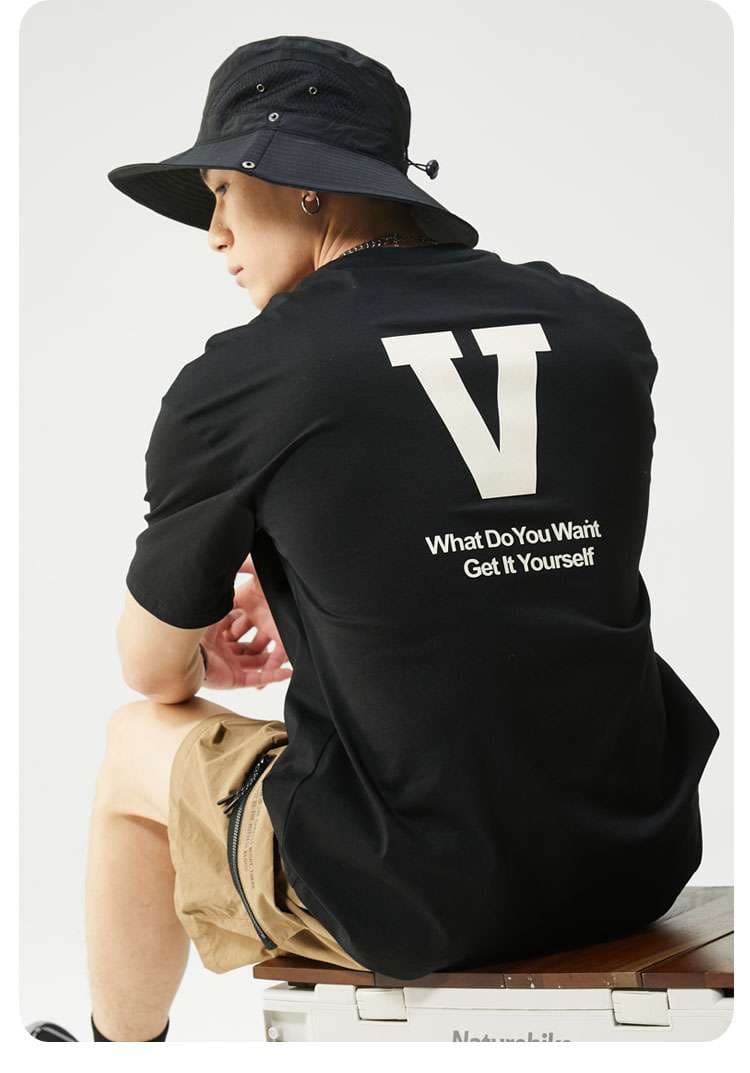アメカジ ロゴ入りストリート系Tシャツ