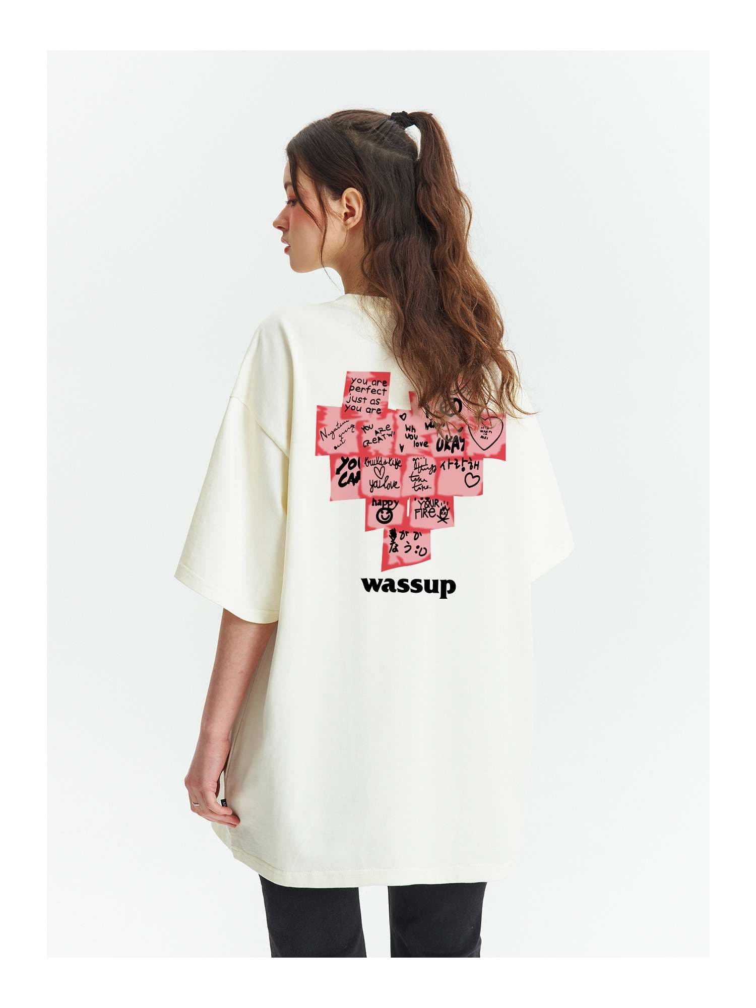 アメカジ ポジティブメッセージ プリント Tシャツ