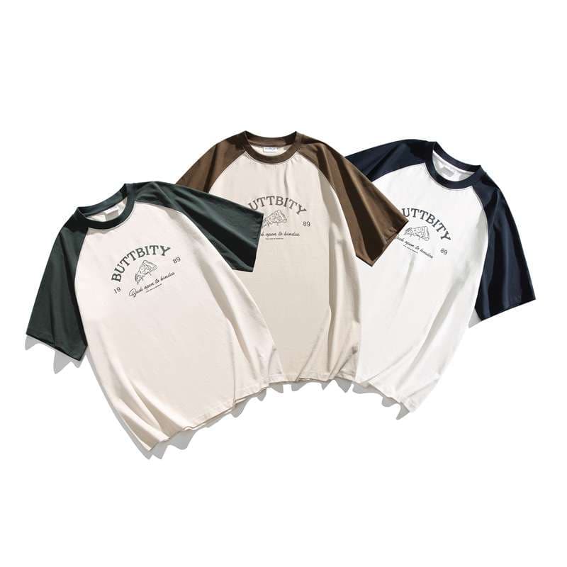 アメカジ レトロアメリカンプリント ラグランTシャツ