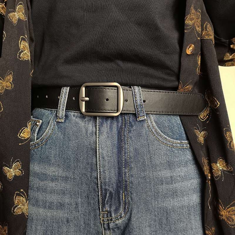 アメカジ クラシックレザーベルト シンプルバックル
