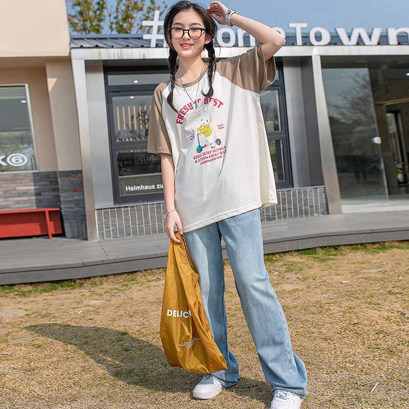 アメカジ フレッシュベスト うさぎプリントTシャツ