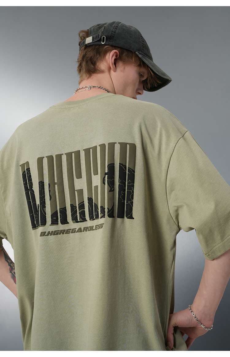 アメカジ ストリート系グラフィックTシャツ