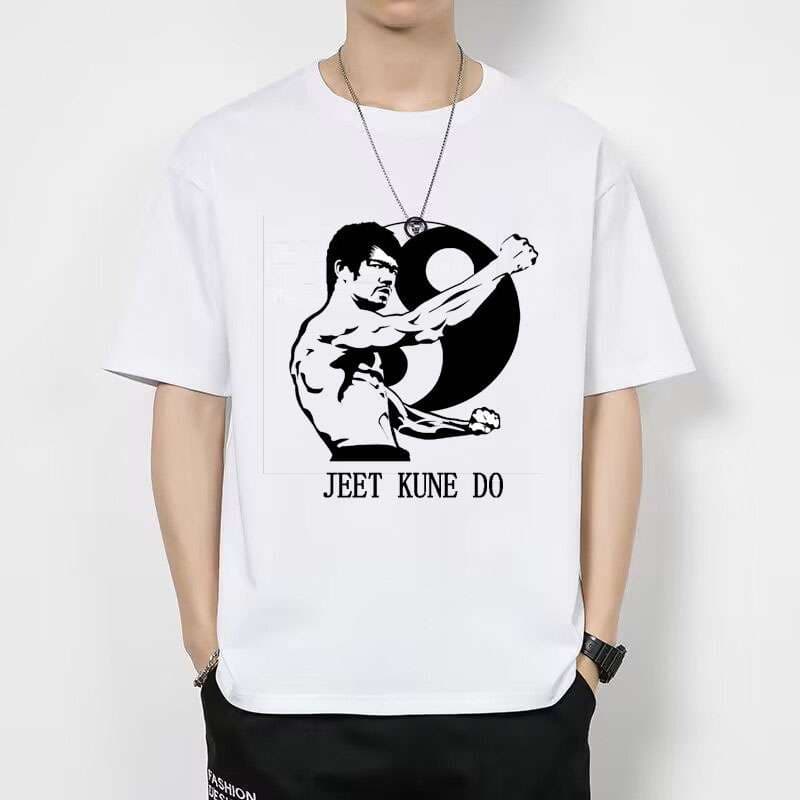 アメカジ ブルース・リー 格闘家プリント Tシャツ