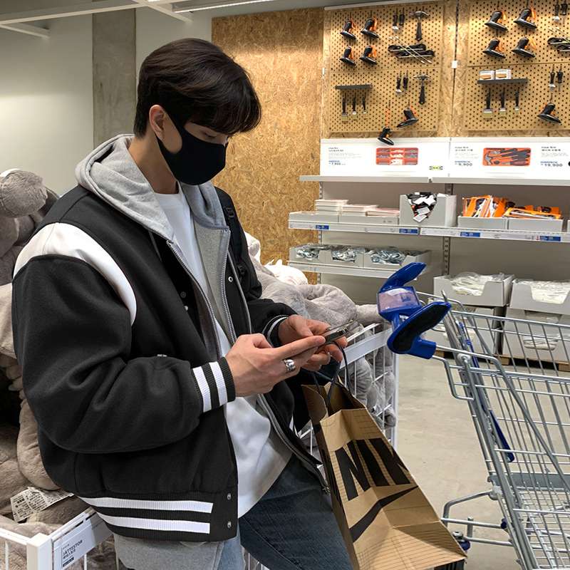 アメカジ スポーツ系大学風ボンバージャケット