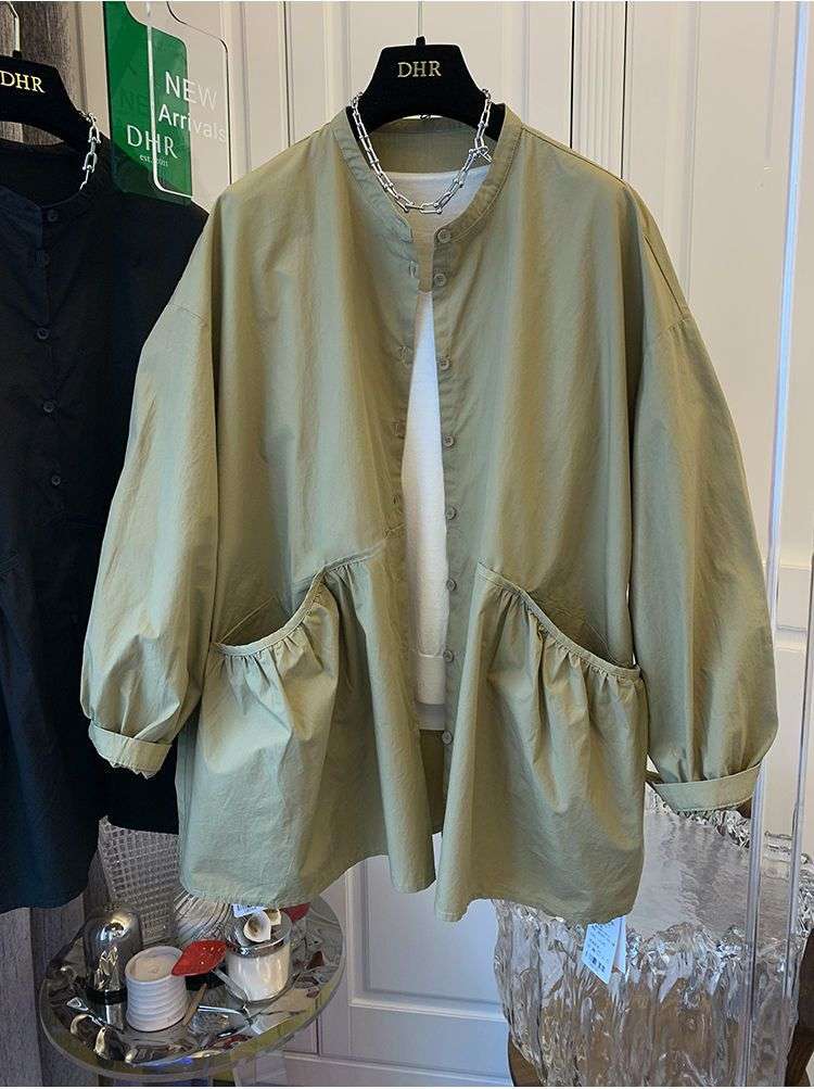 アメカジ ゆったりシルエットのシャツジャケット