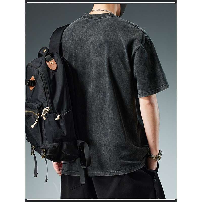 アメカジ ストリート系ヴィンテージ加工Tシャツ