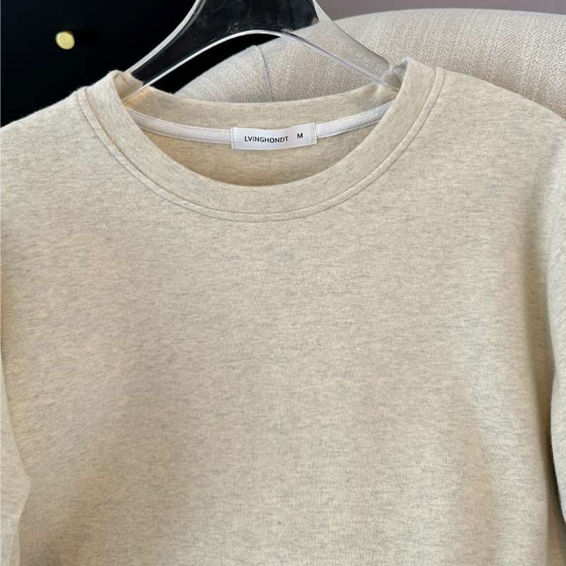 アメカジ レトロなカフェロゴプリント半袖Tシャツ