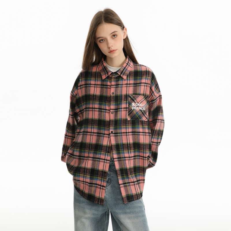 アメカジ オーバーサイズチェック柄シャツ