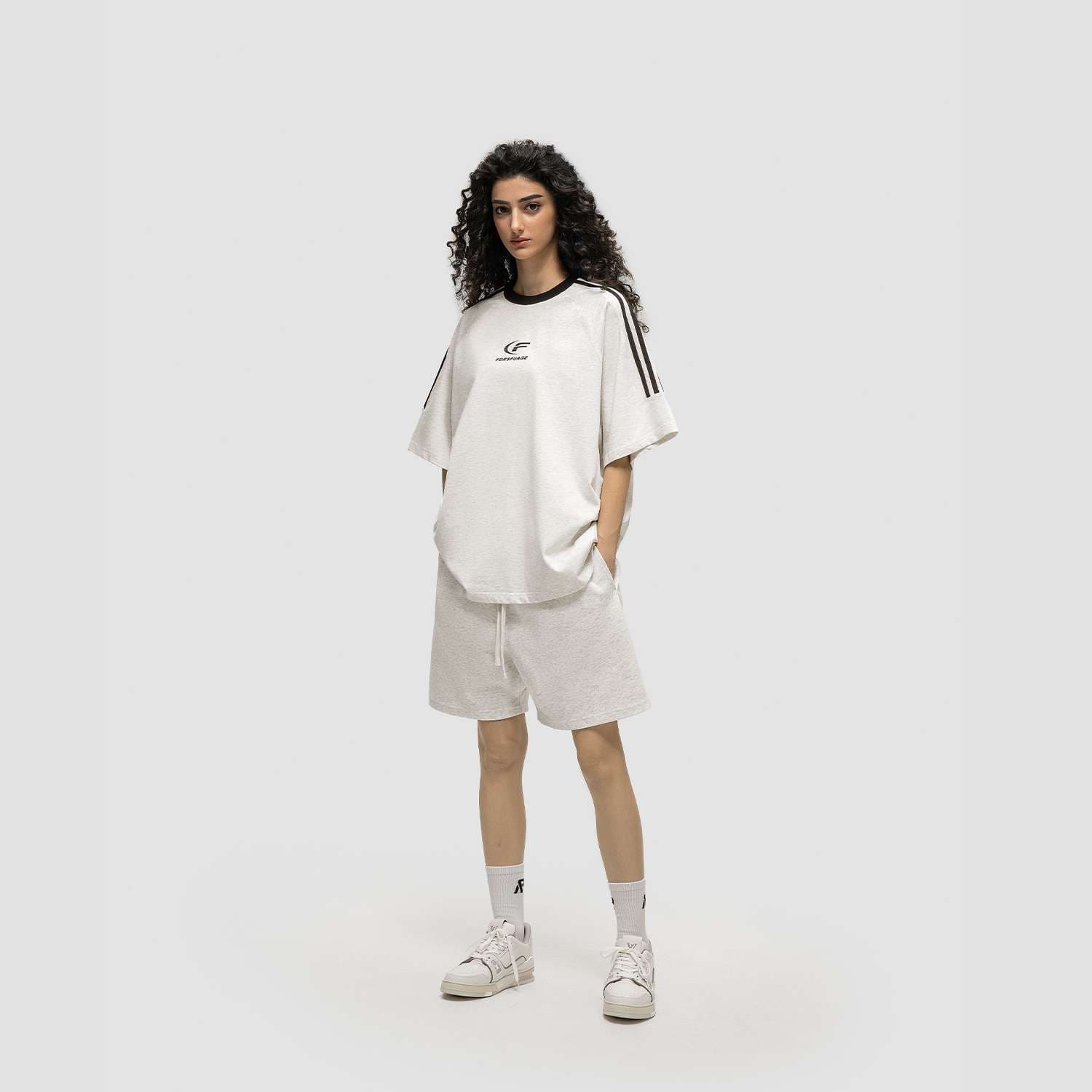 アメカジ スポーティーオーバーサイズロゴTシャツ