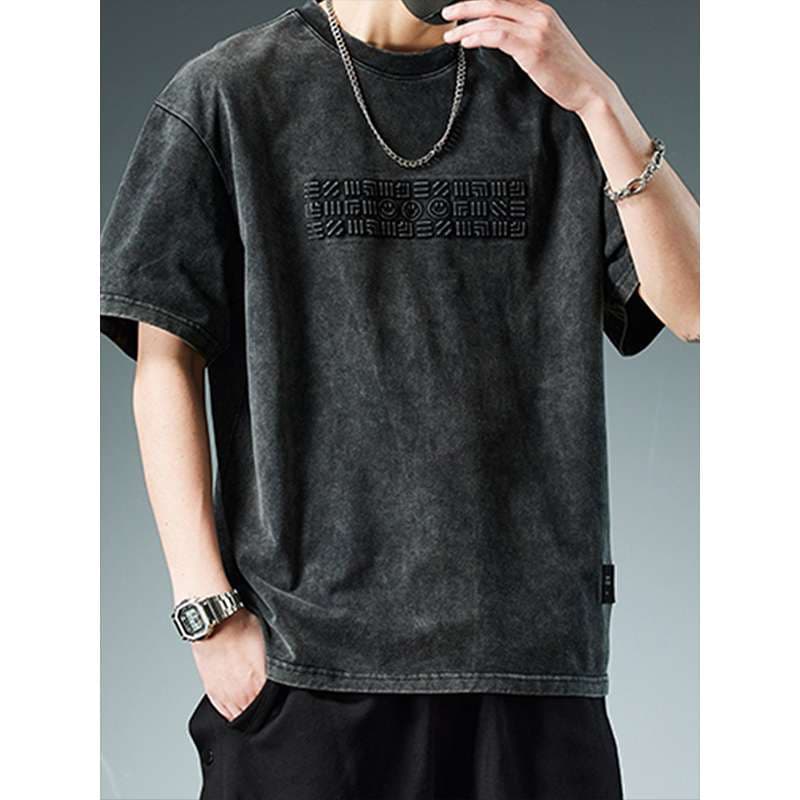 アメカジ ストリート系ヴィンテージ加工Tシャツ