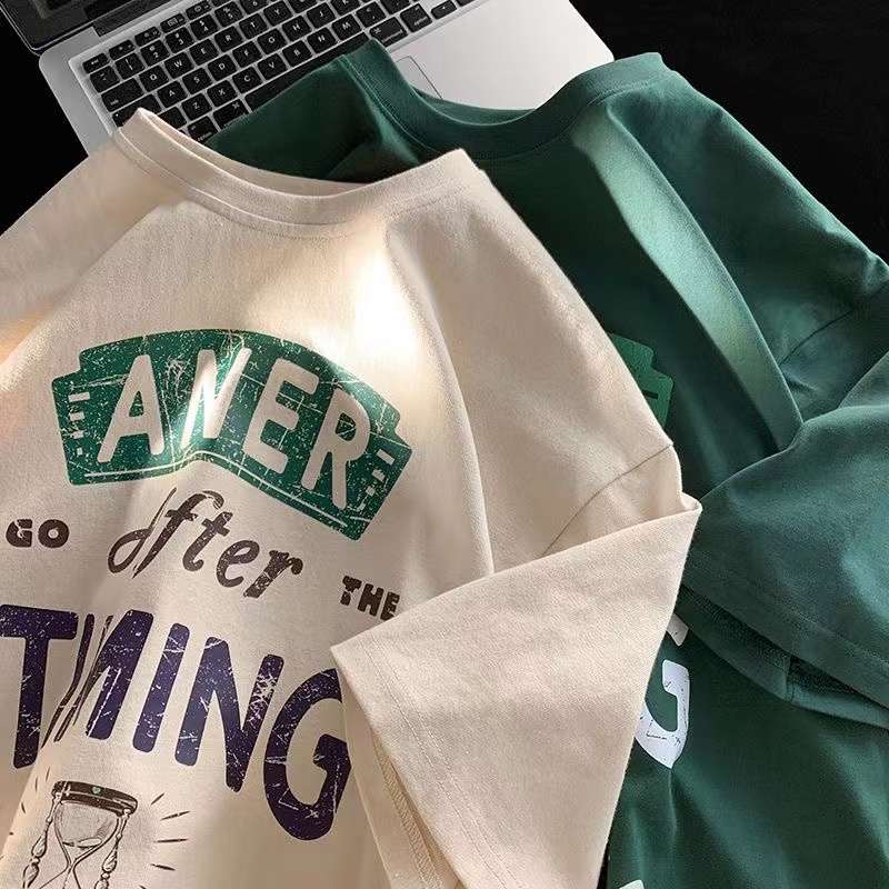 アメカジ タイミングメッセージプリントTシャツ