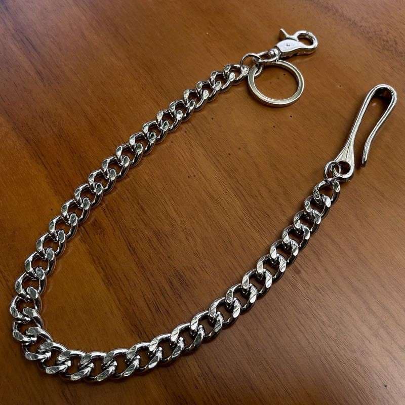 アメカジ シンプル太めウォレットチェーン