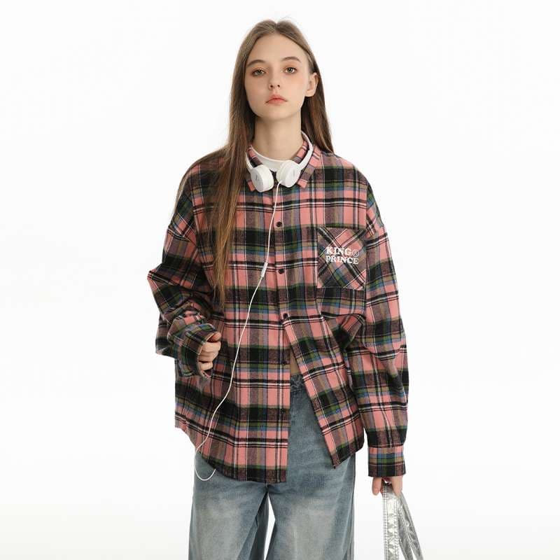アメカジ オーバーサイズチェック柄シャツ