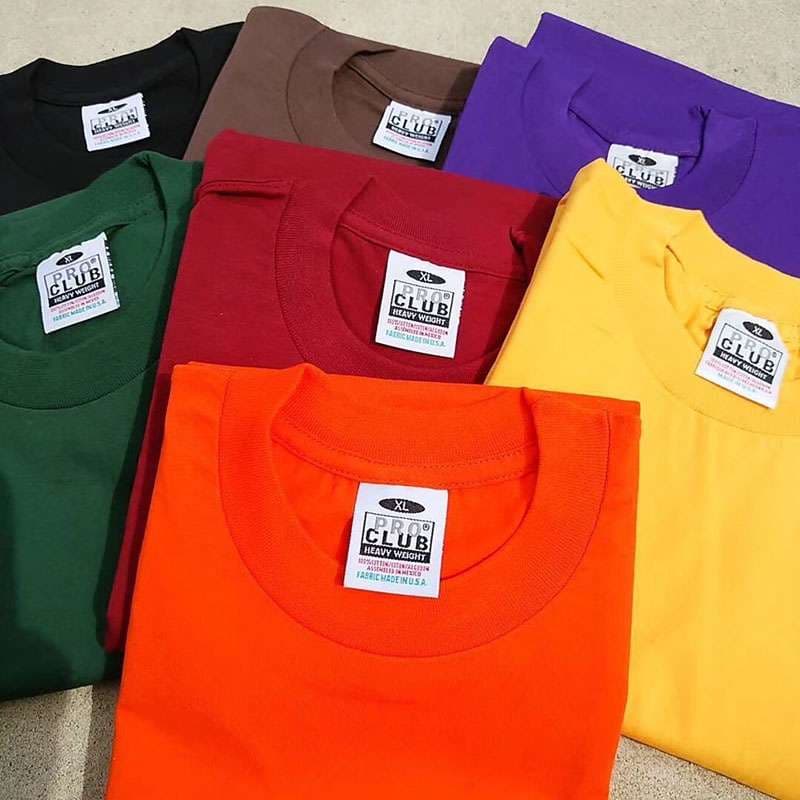 アメカジ ヘビーウェイト無地クルーネックTシャツ