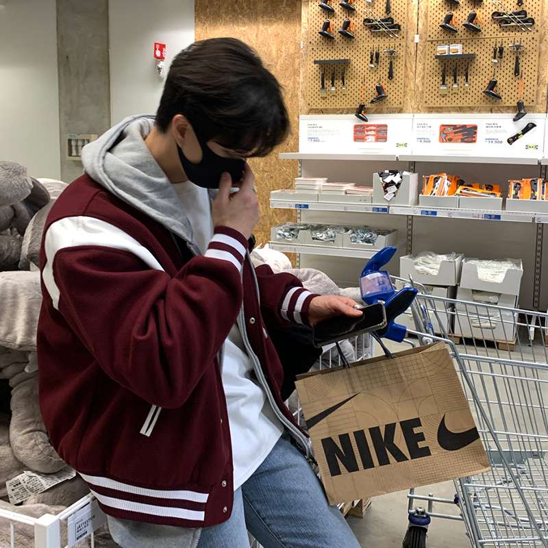 アメカジ スポーツ系大学風ボンバージャケット