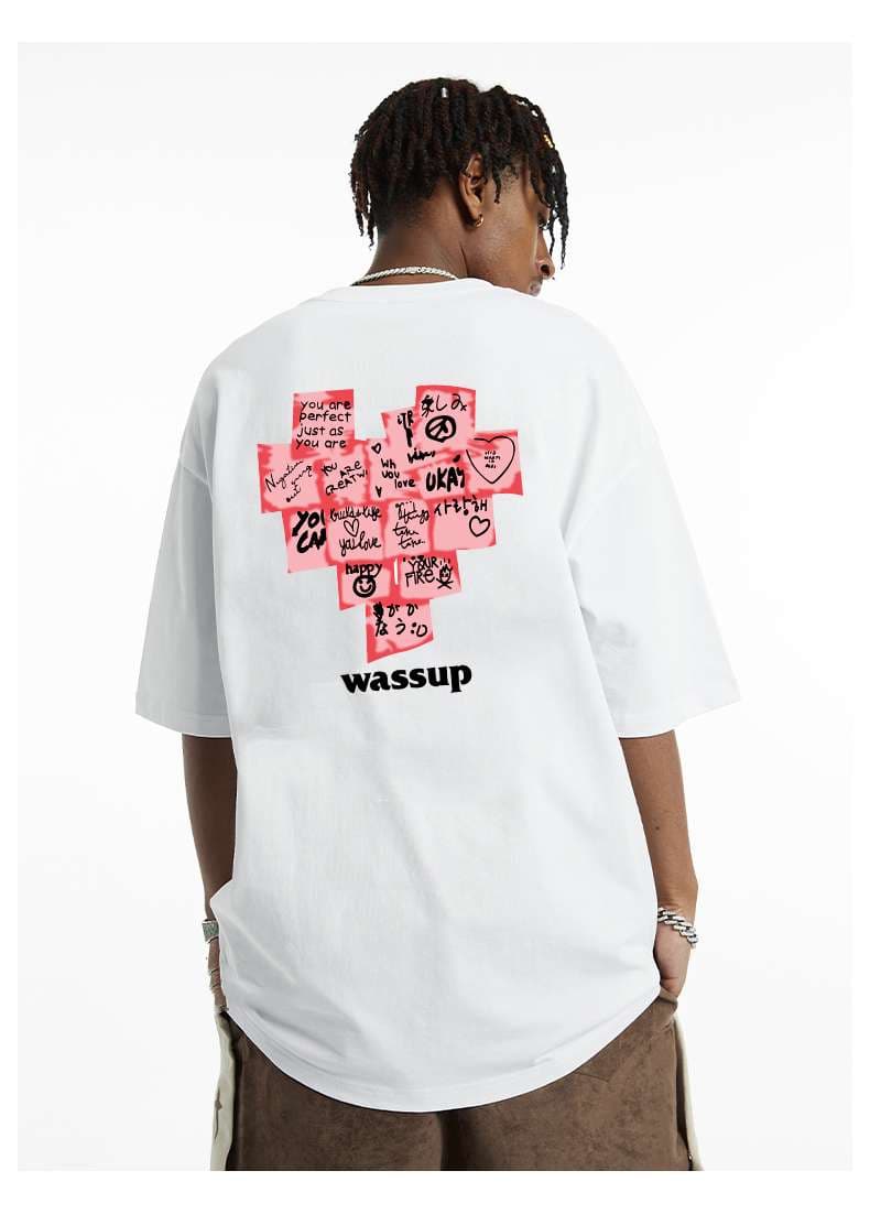 アメカジ ポジティブメッセージ プリント Tシャツ