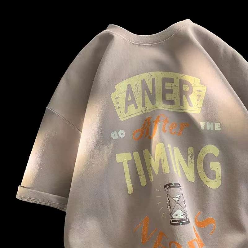 アメカジ タイミングメッセージプリントTシャツ