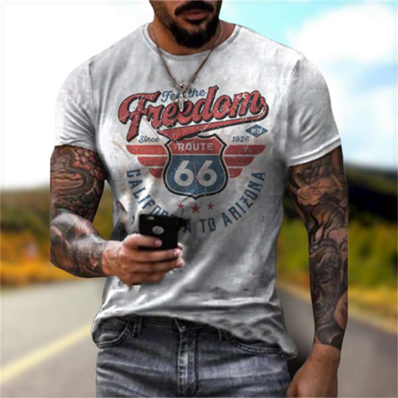 アメカジ ルート66 ヴィンテージ風 アメリカンTシャツ