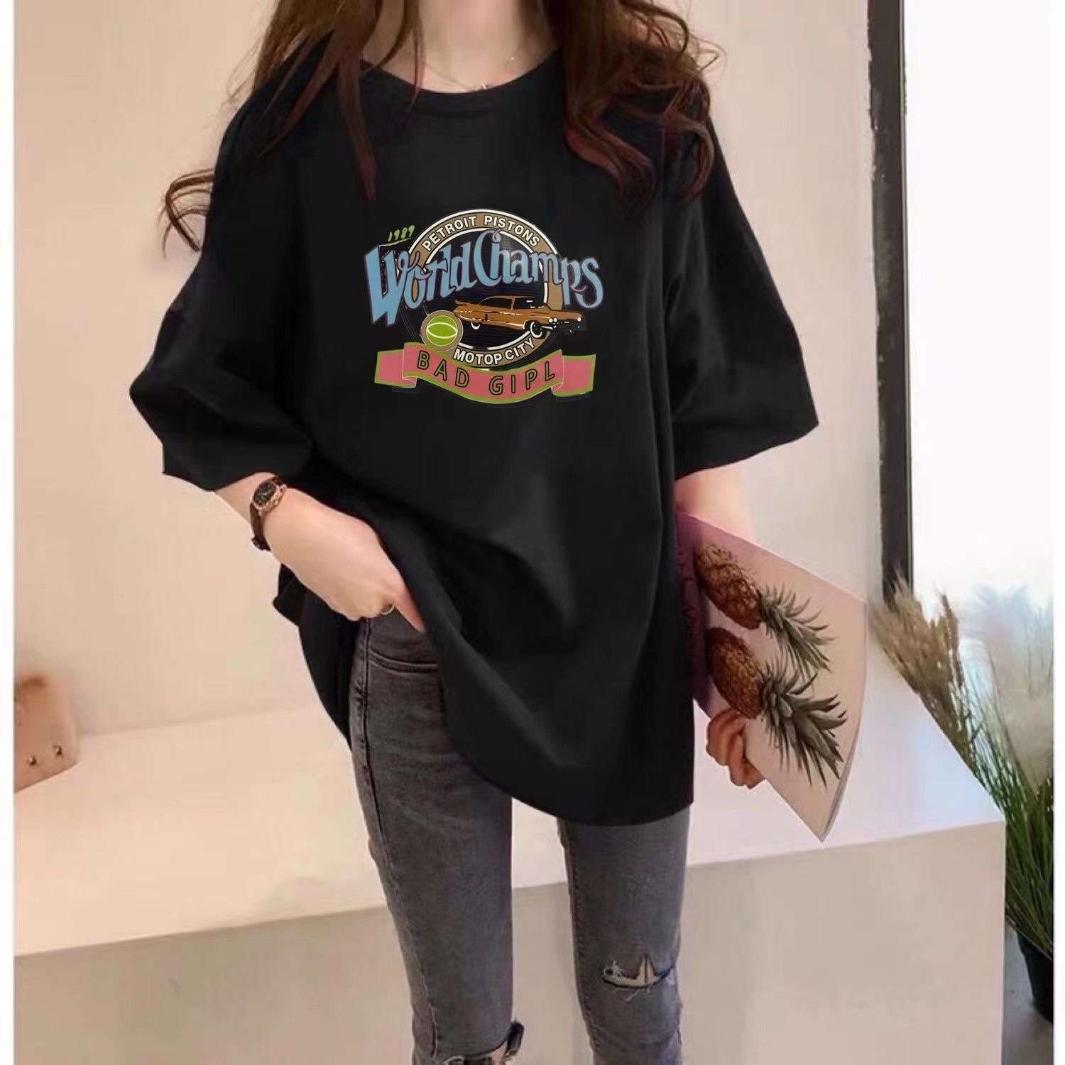 アメカジ デトロイト魂 ストリート系ビッグTシャツ