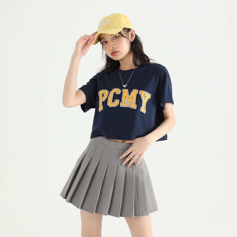 アメカジ カレッジロゴプリント オーバーサイズTシャツ