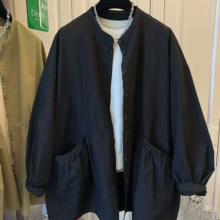 アメカジ ゆったりシルエットのシャツジャケット