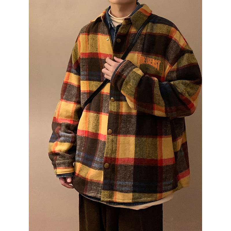アメカジ ヴィンテージ風チェック柄シャツジャケット