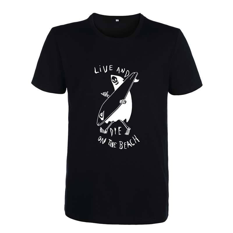 アメカジ サーフィンスカル ビーチライフ Tシャツ