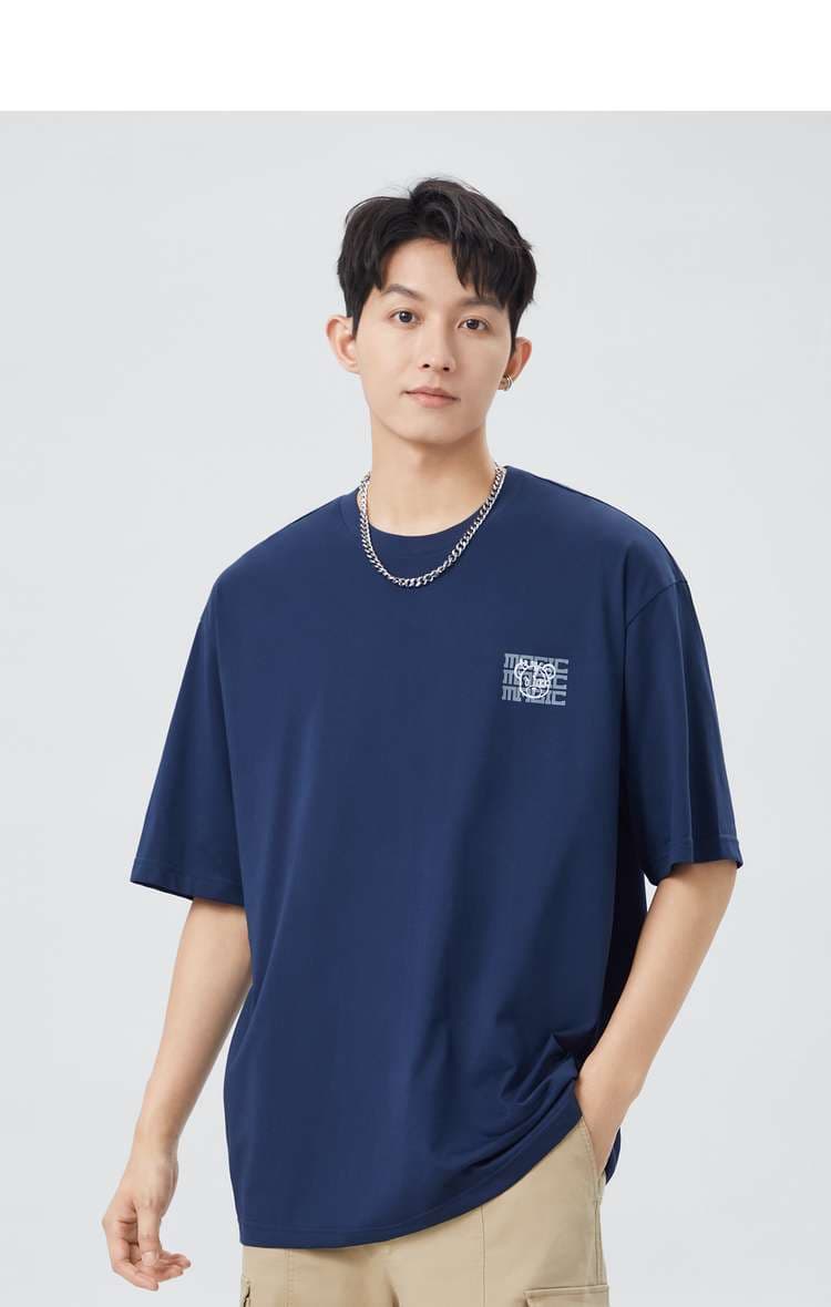 アメカジ オーバーサイズロゴプリントTシャツ