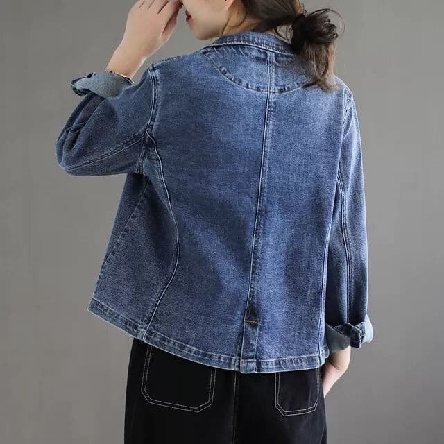 アメカジ レディース ジャケット デニム テーラード ゆったり