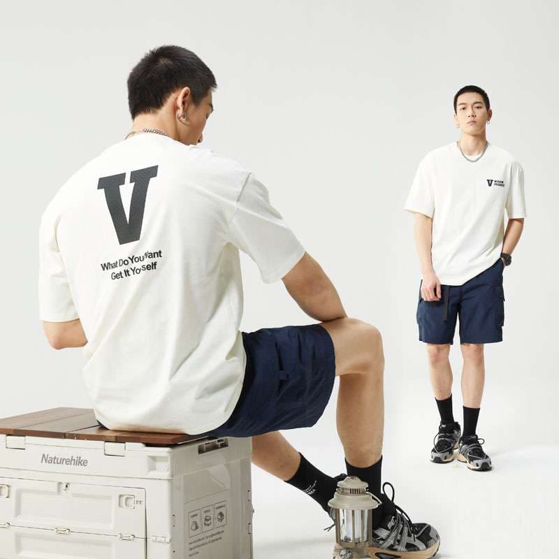 アメカジ ロゴ入りストリート系Tシャツ