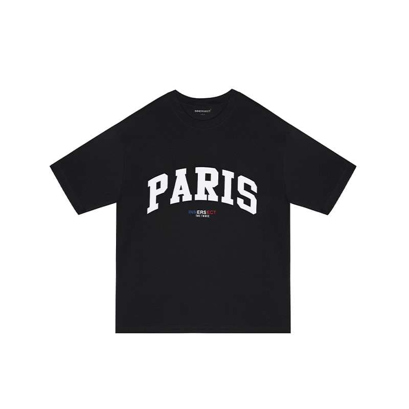 アメカジ パリ ロゴ オーバーサイズ Tシャツ