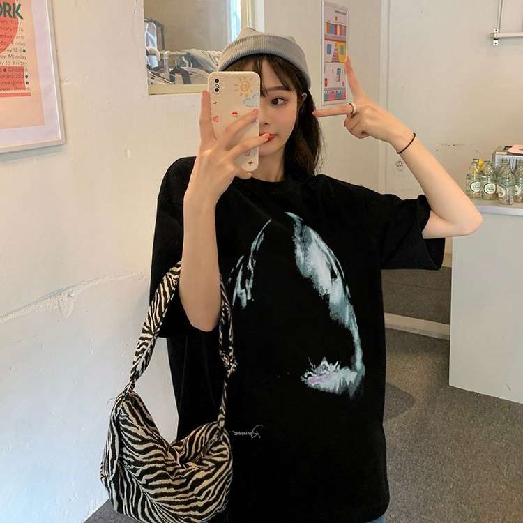アメカジ シャーク顎プリントTシャツ