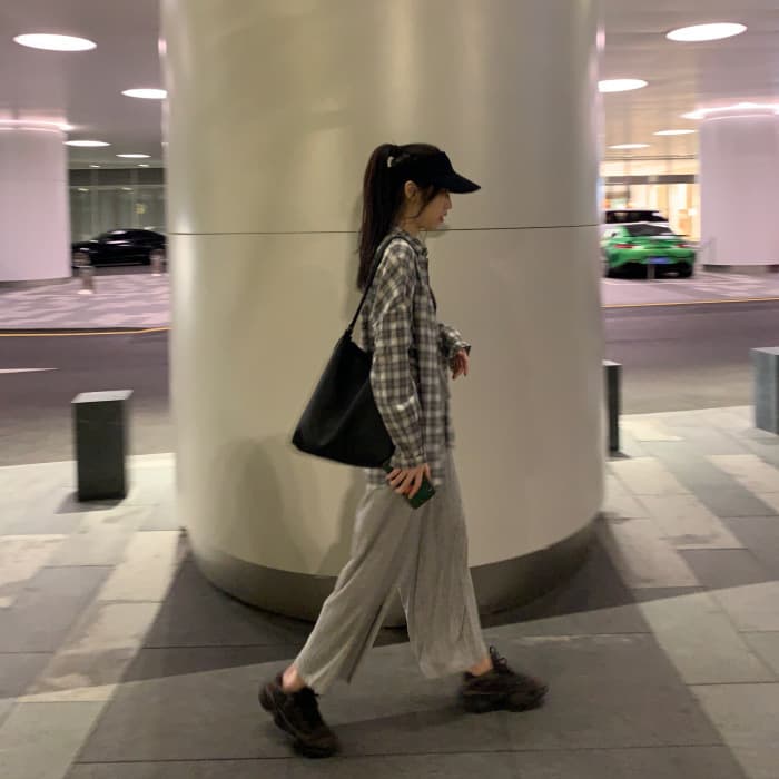 アメカジ 起毛チェック柄ネルシャツ カジュアル厚手ブラウス
