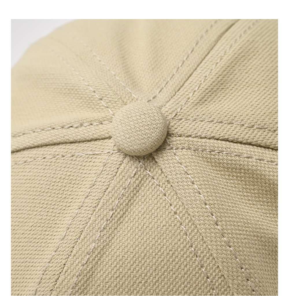アメカジ シンプルロゴ刺繍入り六方キャップ