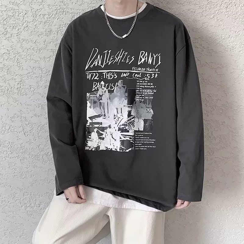 アメカジ 音楽ライブフォトグラフィックロングスリーブ